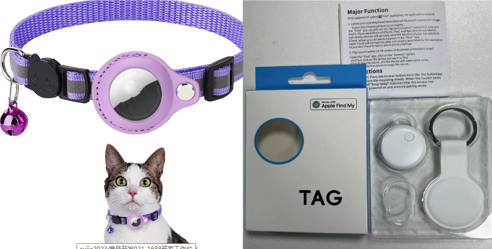 Nova Pets Reflective AirTag Cat Collar