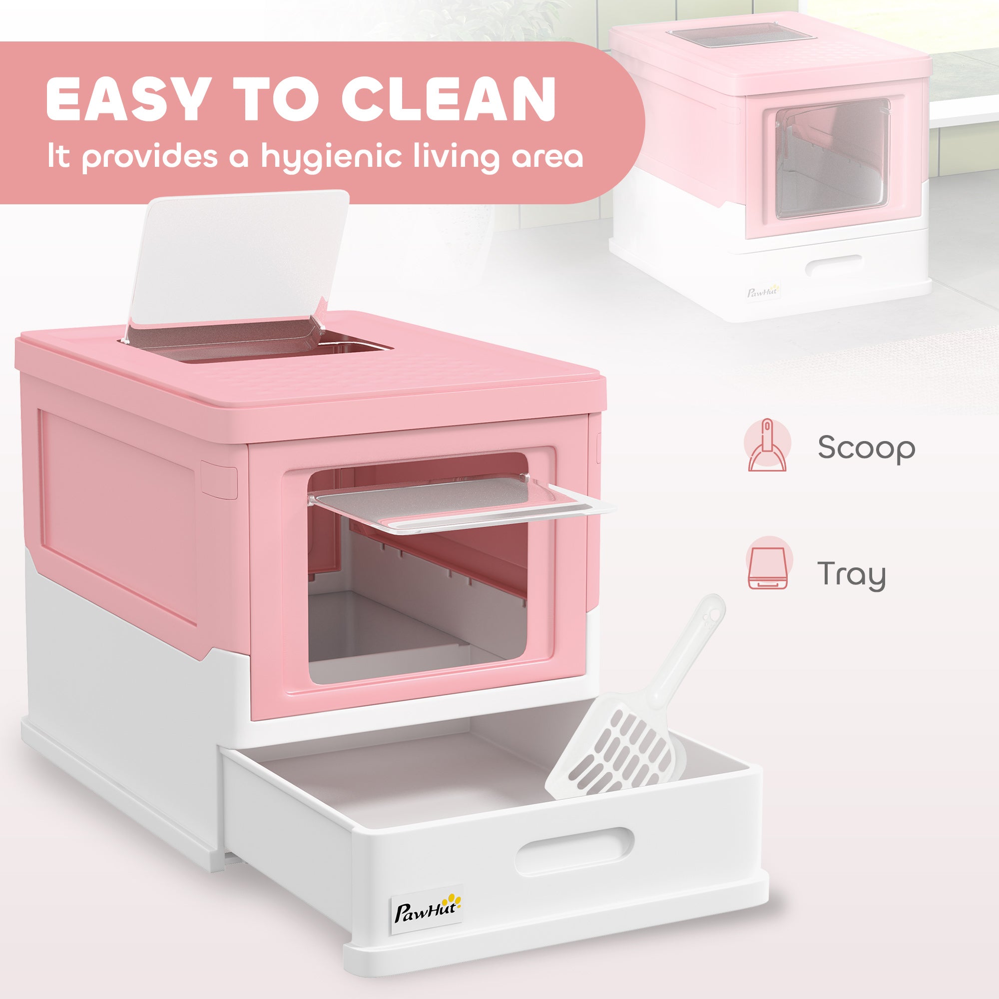 Nova Pets PawHut Hooded Cat Litter Box