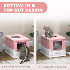 Nova Pets PawHut Hooded Cat Litter Box