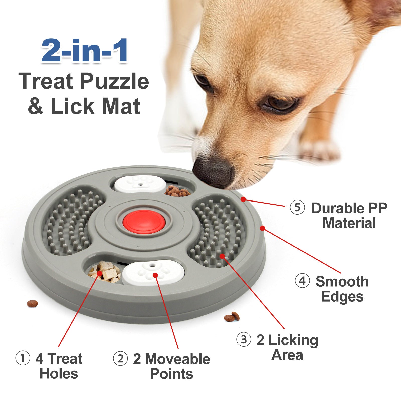 dog puzzle & lick mat