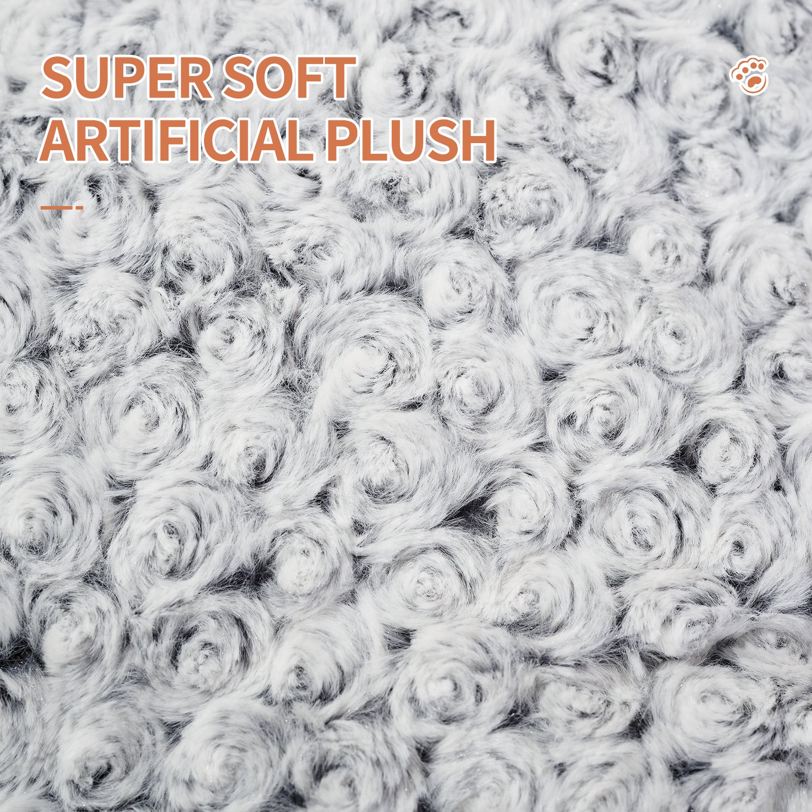 orthopedic plush dog bed