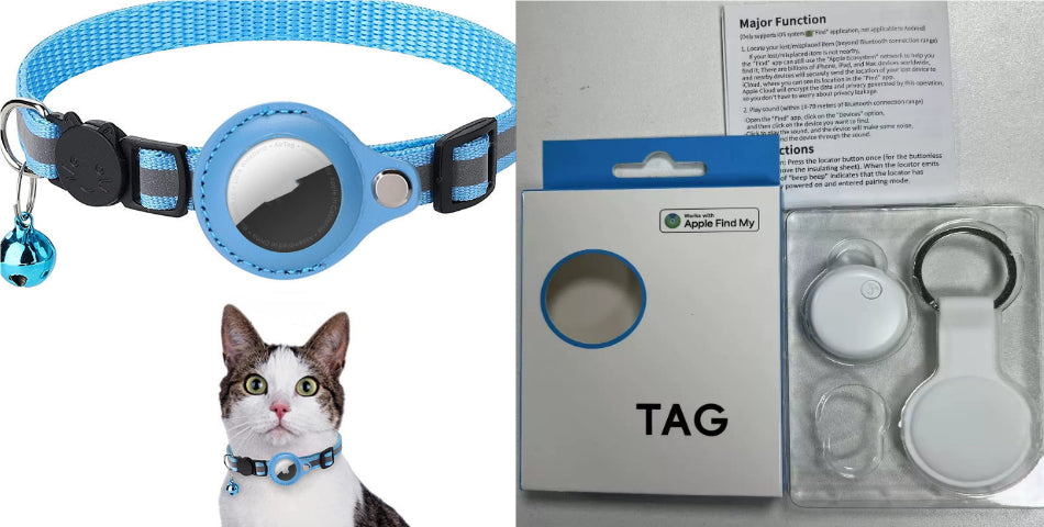 Nova Pets Reflective AirTag Cat Collar