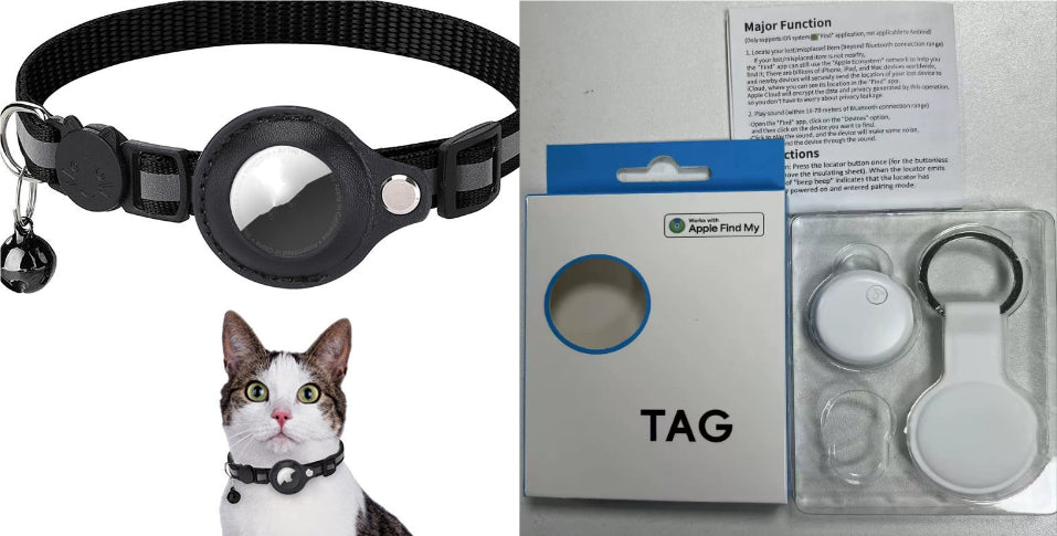 Nova Pets Reflective AirTag Cat Collar