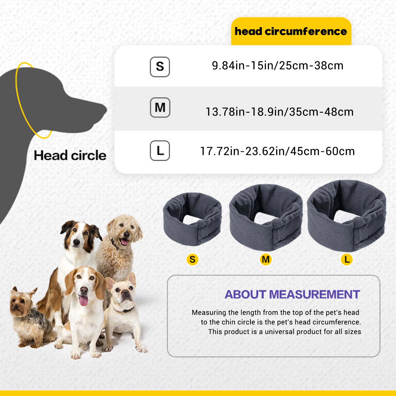 dog calming ear cover