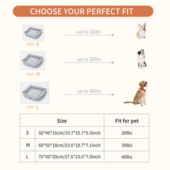 orthopedic plush dog bed