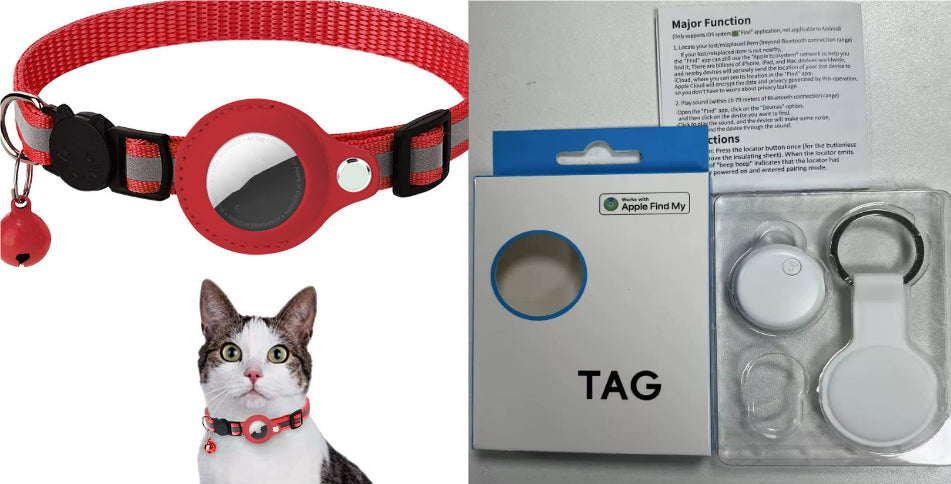 Nova Pets Reflective AirTag Cat Collar