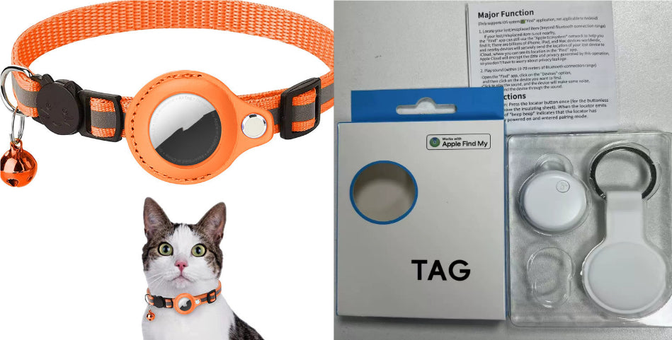 Nova Pets Reflective AirTag Cat Collar