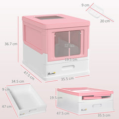Nova Pets PawHut Hooded Cat Litter Box