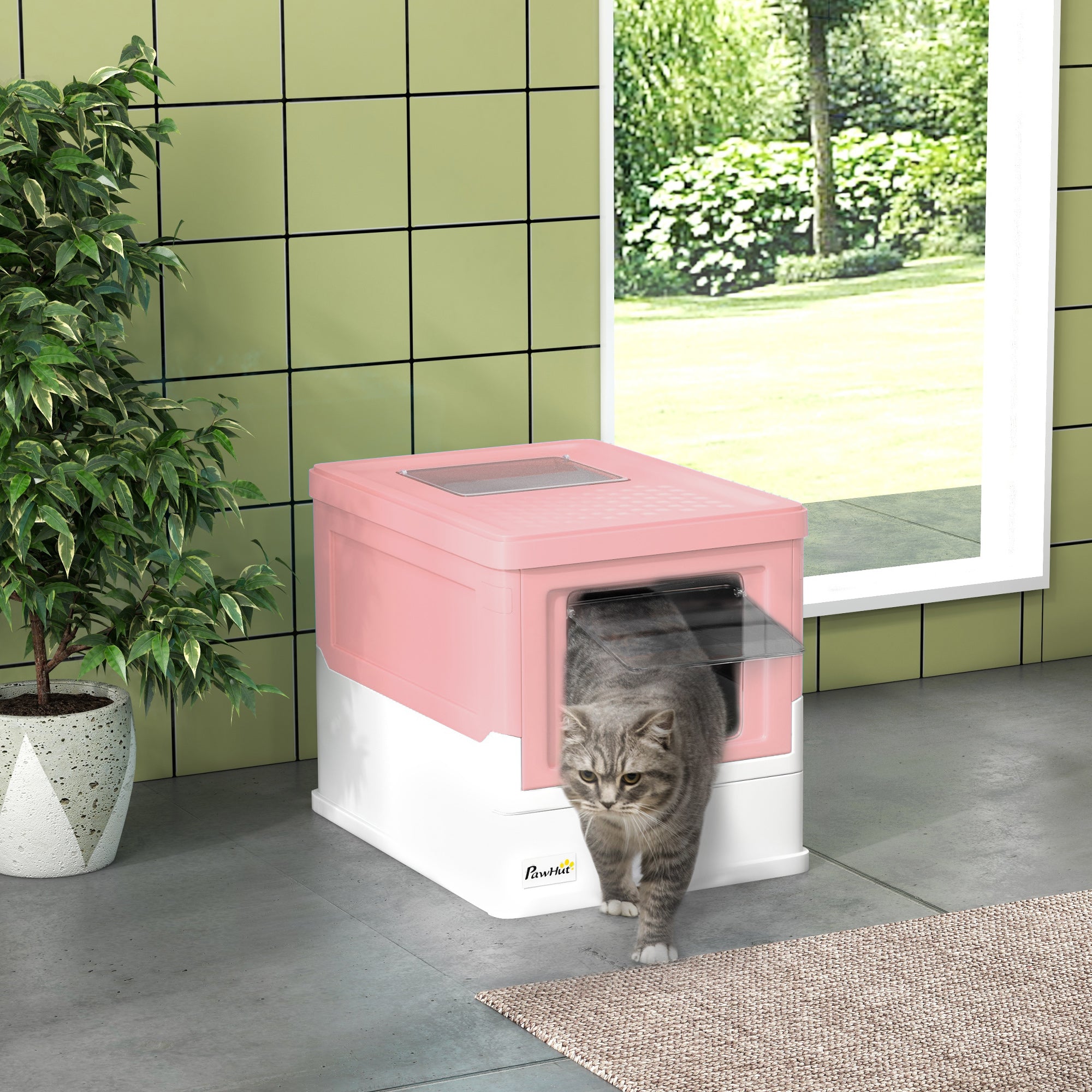 Nova Pets PawHut Hooded Cat Litter Box