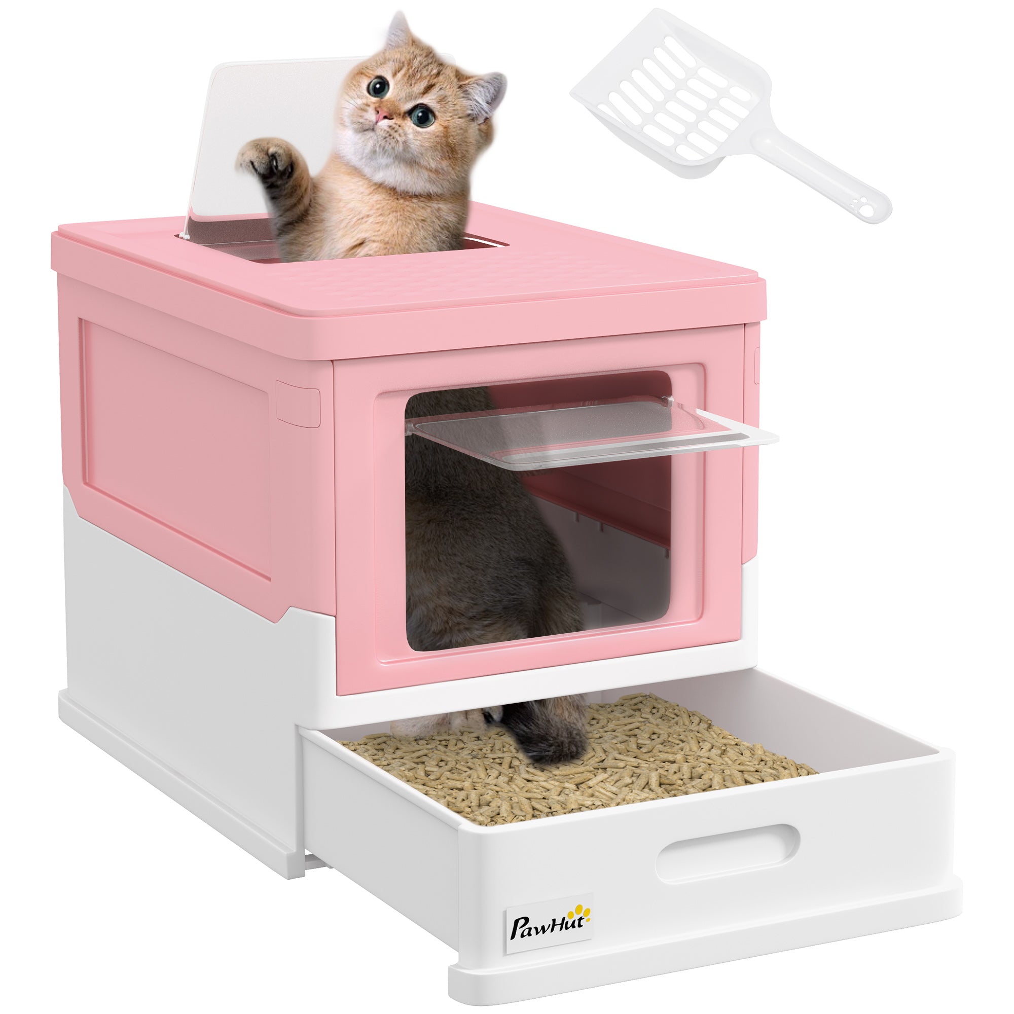 Nova Pets PawHut Hooded Cat Litter Box